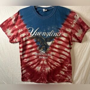 Yuengling Tie Dye Graphic Tee America’s Oldest Brewery Eagle Shirt Size M